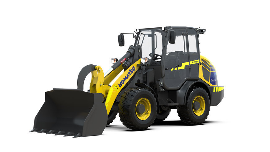 Komatsu présentera une chargeuse sur pneus entièrement électrique à bauma 2022